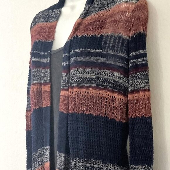 NATURAL REFLECTION OPEN FRONT CARDIGAN GUC - Picture 9 of 11